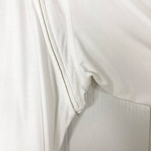 Nwot Y-3 YOHJI YAMAMOTO ADIDAS Dress Shirt M White Zip-Off-Collar&Long-Slv BtnUp - Picture 10 of 16